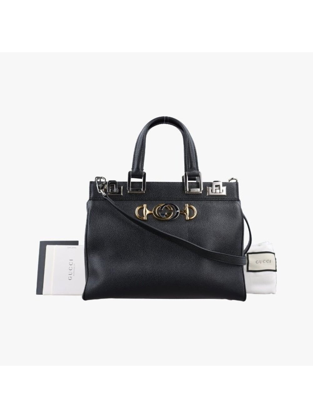 Gucci Zumi Black Leather